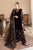AF-BR-804-3 Piece Unstitched Heavy Embroidered Velvet Suit With Embroidered Organza Dupatta