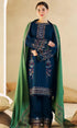 AF-BR-840-3 Piece Unstitched Heavy Embroidered Dhanak Suit With Four Sided Embroidered Dhanak Shawl