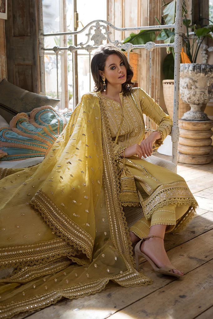 3 Piece Unstitched Heavy Embroidered Lawn Suit with Full Embroidered O apparelfiesta