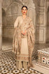 AF-BR-860-3 Piece Unstitched Heavy Embroidered Dhanak Suit With Fully Embroidered Dhanak Shawl