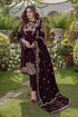 AF-BQ-1065-3Pc Heavy Embroidery Velvet Dress With Velvet Embroidery Shawl