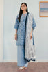 3 Pc Embroidered Lawn Shirt with Printed Polly Lawn Dupatta CO-2610