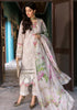 EL 12-3 Piece Unstitched Heavy Embroidered Chickan Kari Lawn Suit ( Printed Silk Dupatta )