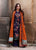 AF-AJ-680-3 Piece Unstitched Heavy Embroidered Dhanak Wool Suit With Heavy Embroidered Dhanak Shawl
