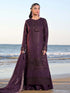 IZ-813-3 Piece Unstitched Heavy Embroidered Chicken Kari Dhanak Suit With Full Embroidered Dhanak Dupatta