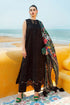 SR 810-3 Piece Unstitched Heavy Embroidered Chicken Kari Lawn Suit With Fine Printed Silk Dupatta