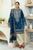 ZS 50L-3 Piece - Unstitched Fully Embroided  Lawn  Fabric With Printed Poly Lawn Dupatta