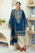ZS 50L-3 Piece - Unstitched Fully Embroided  Lawn  Fabric With Printed Poly Lawn Dupatta