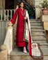 3 Piece - Unstitched Fully Embroidered Dhanak Fabric MQ-560