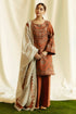 3 Piece Embroidered Lawn Suit with Digital Printed Polly Lawn Dupatta ZS-2555B