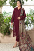 CR 806-3 Piece Unstitched Heavy Embroidered Lawn Suit With Fine Printed Monaar Zari Dupatta